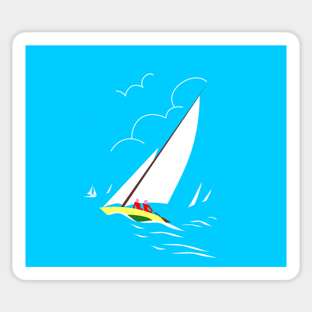 sailing Sticker by robelf
